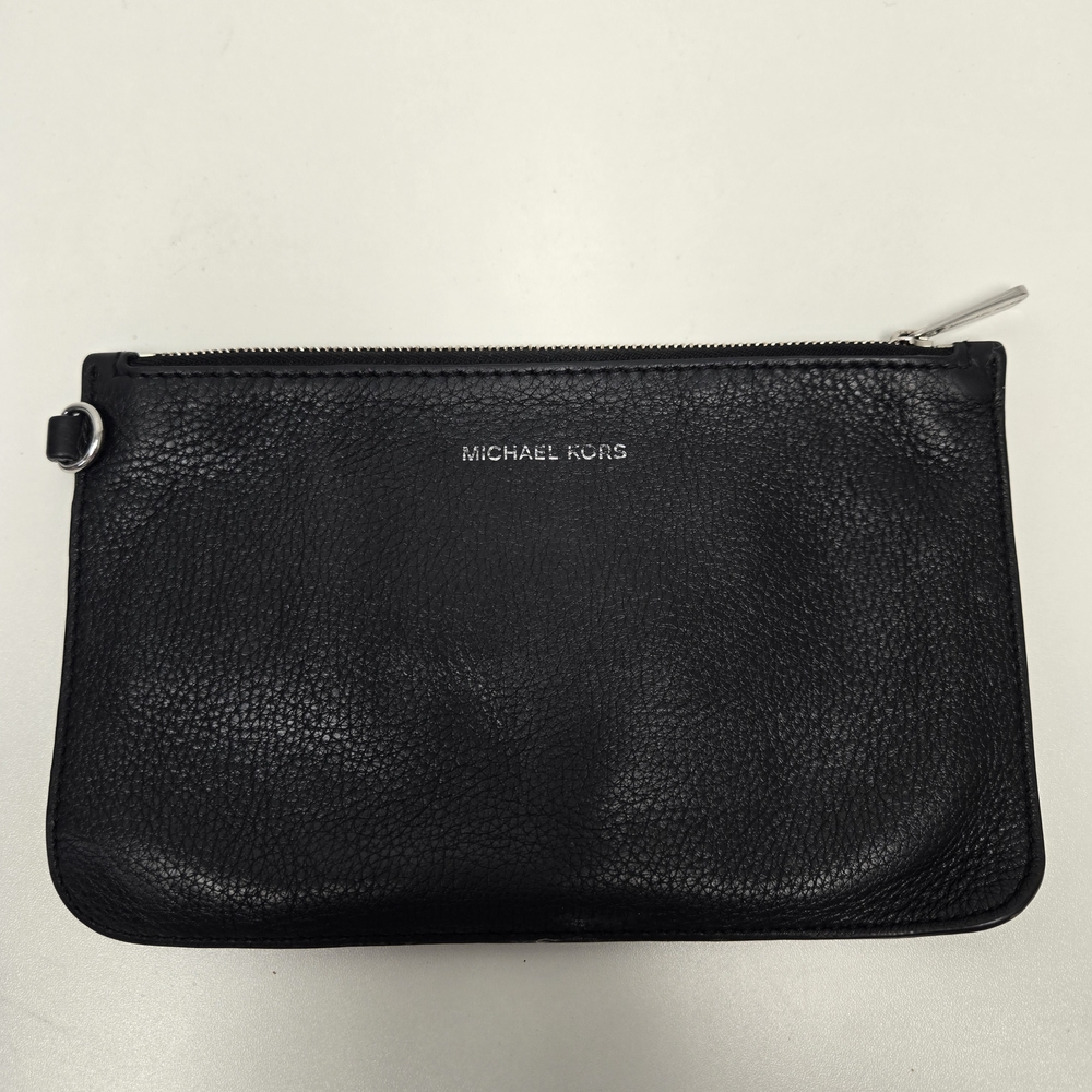 Michael Kors Black Leather Clutch